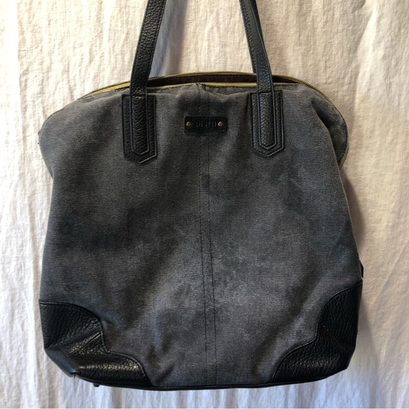 Pistil The Sure Thing Tote bag mottled canvas and faux leather accents OS - Picture 7 of 10